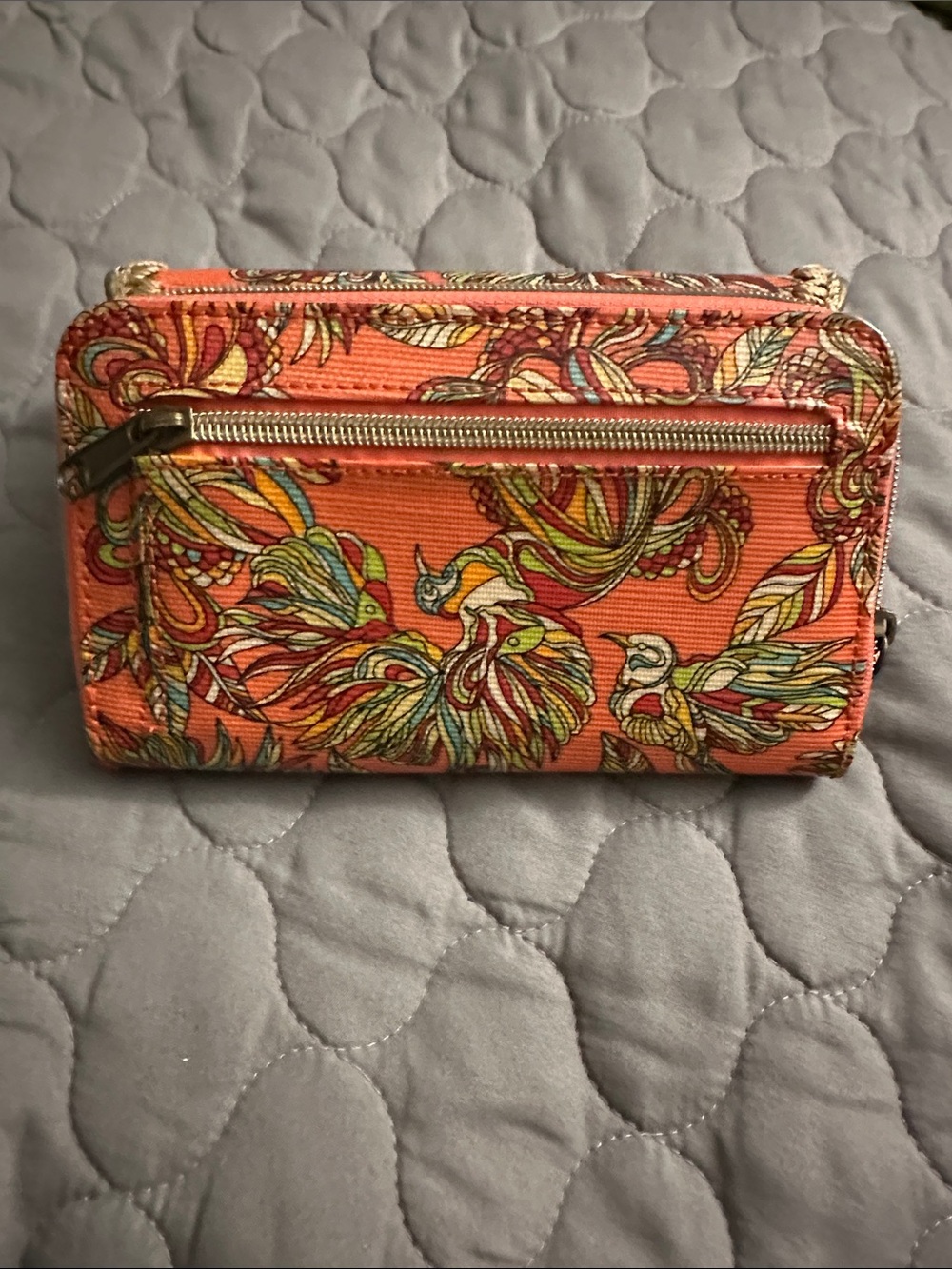 Sakroots Floral & Bird Print “Peace” Wallet with Braided Trim - Picture 5 of 5